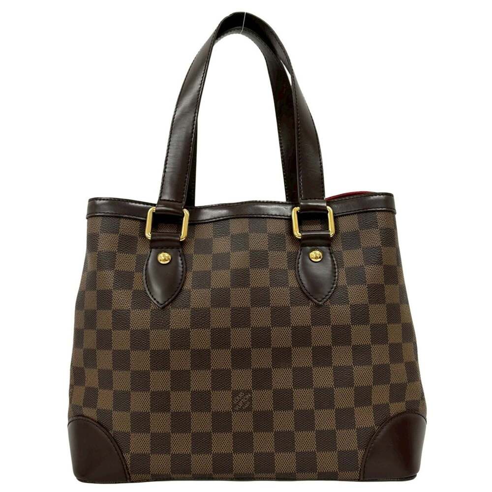 LOUIS VUITTON Brown Damier Leather Tote Bag - Picture 3 of 10